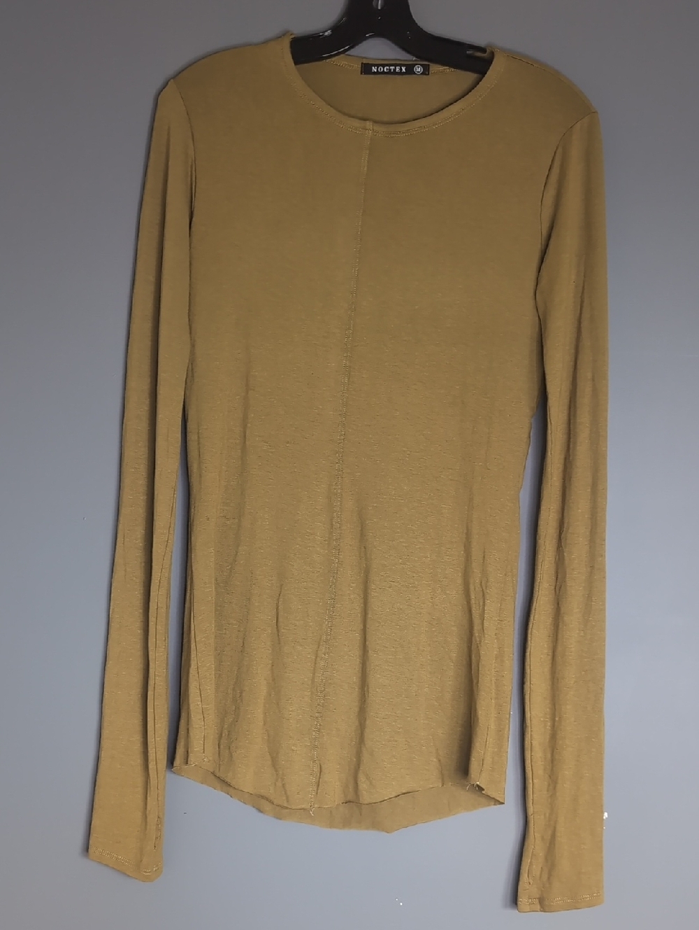 Noctex Long Sleeve Crewneck Top in Chartreuse